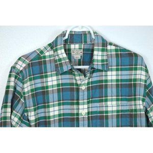 J CREW Medium Plaid Flannel Long Sleeve Shirt